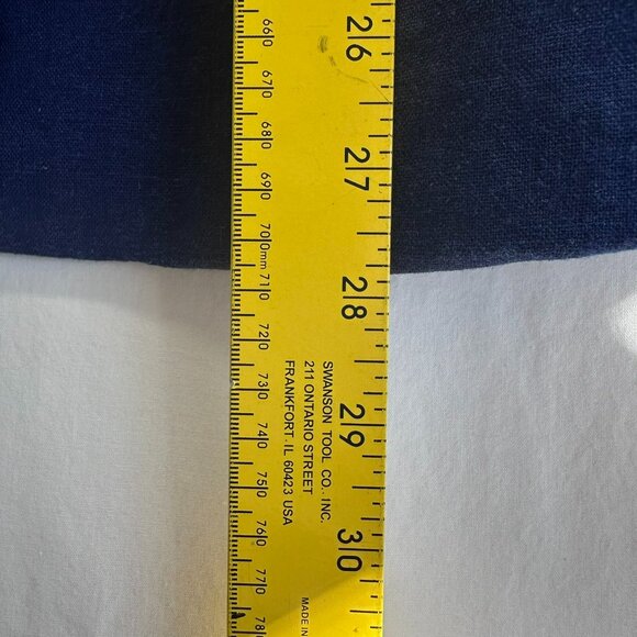 Chadwicks of Boston Women's Linen Blend Navy Blazer Button Closure Size 10 - Picture 11 of 12